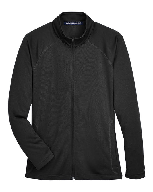 Women's Stretch Tech-Shell® Compass Full-Zip Jacket - Front - B653B2503 - Black