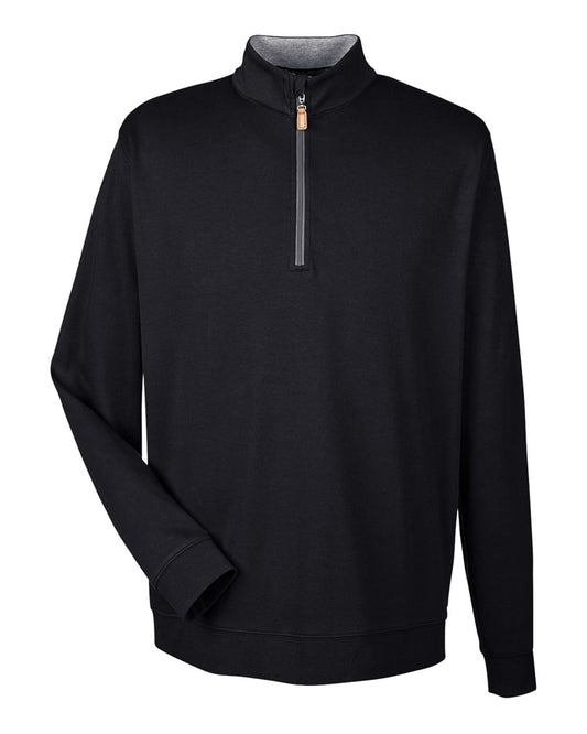 Men's DRYTEC20™ Performance Quarter-Zip Pullover - Front - B660B2503 - Black/ Grey Heather/ Graphite