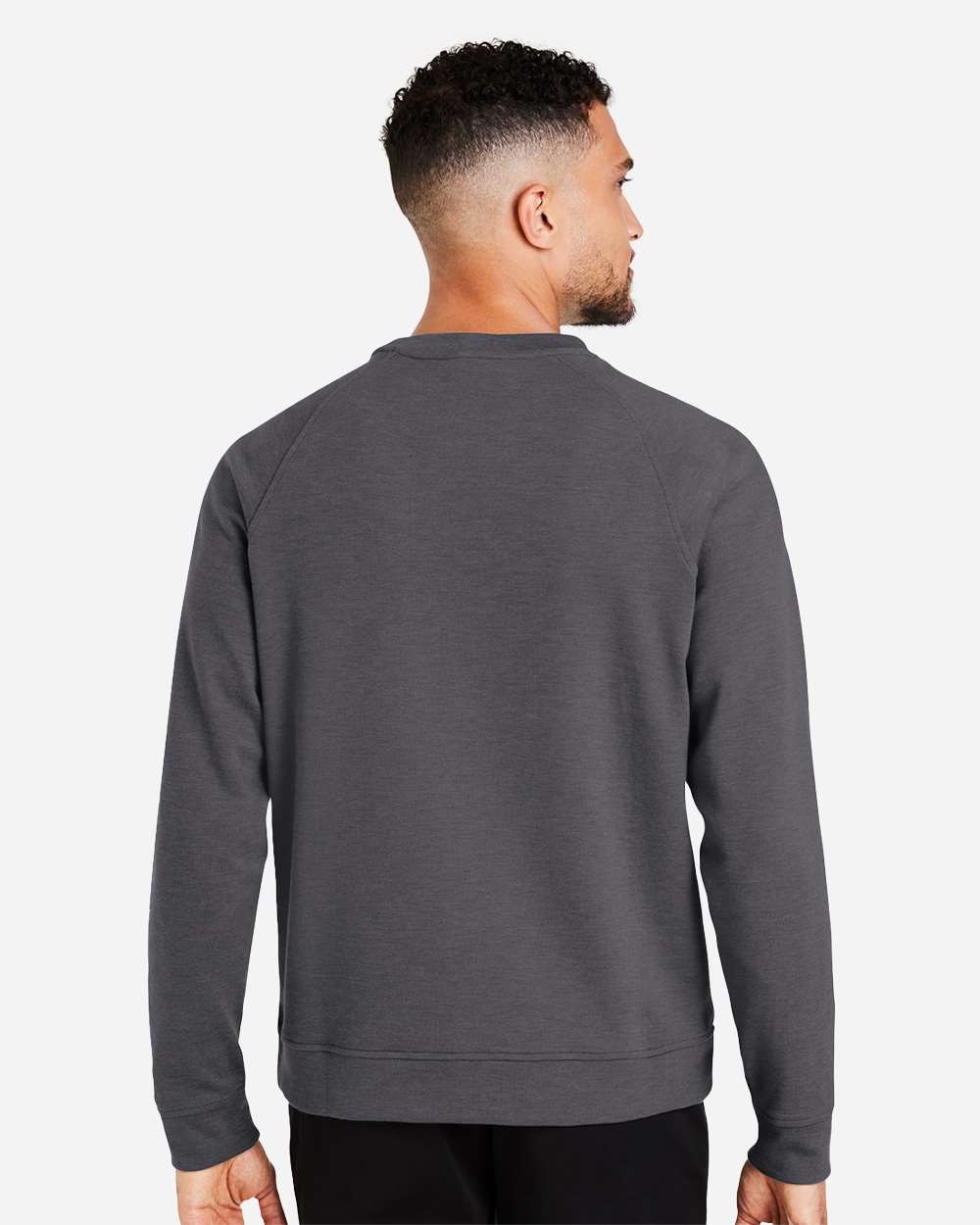 Men's New Classics® Charleston Pullover - OnModelBack - B667B2503 - Black Melange