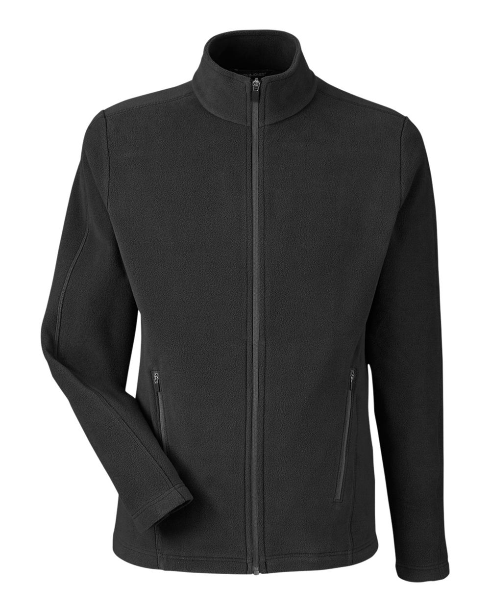 Men's CrownLux Performance® Fleece Full-Zip Jacket - Front - B705B2503 - Black
