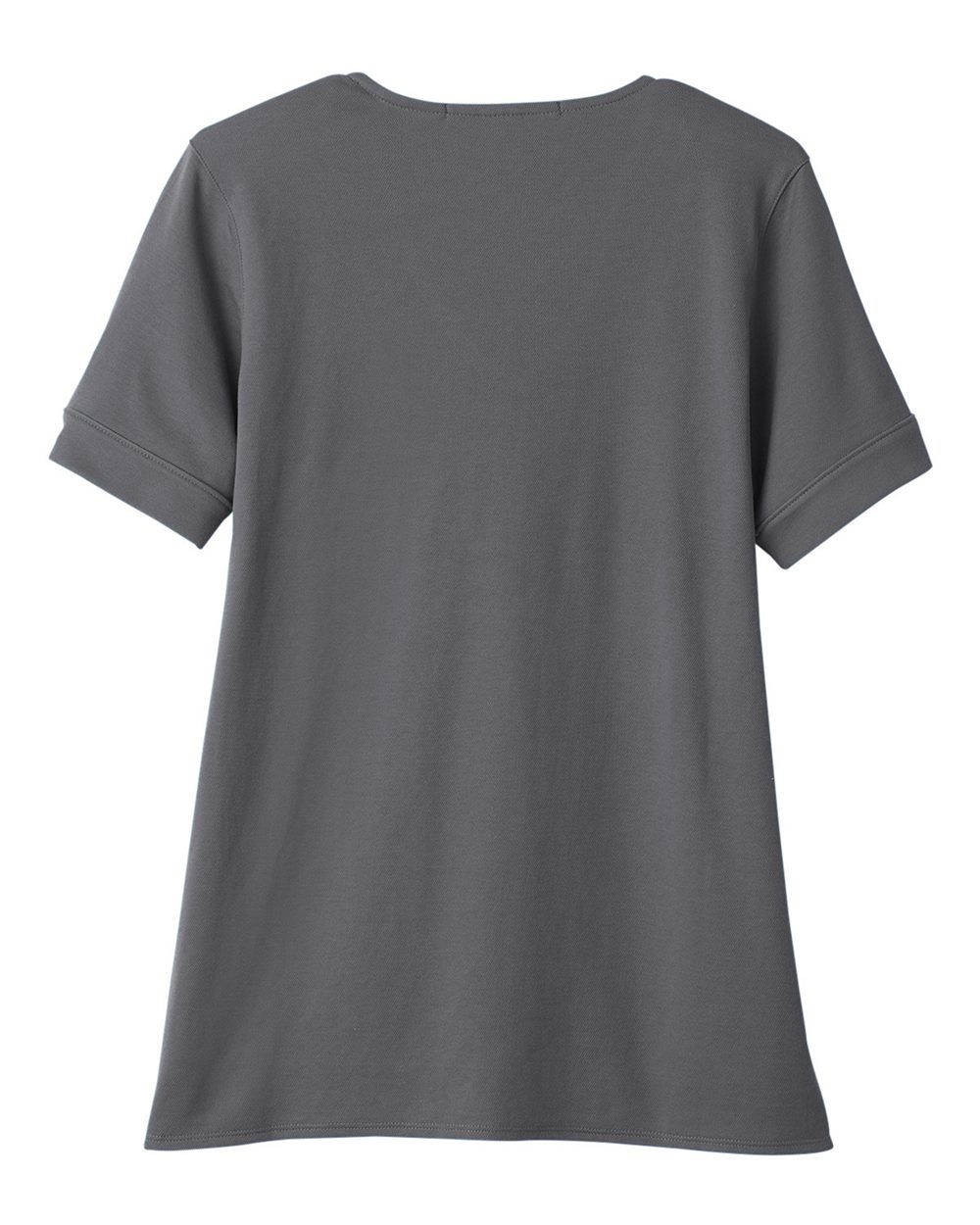 Women's CrownLux Performance® Plaited Rolled Sleeve Shirt - Back - B641B2202 - Graphite