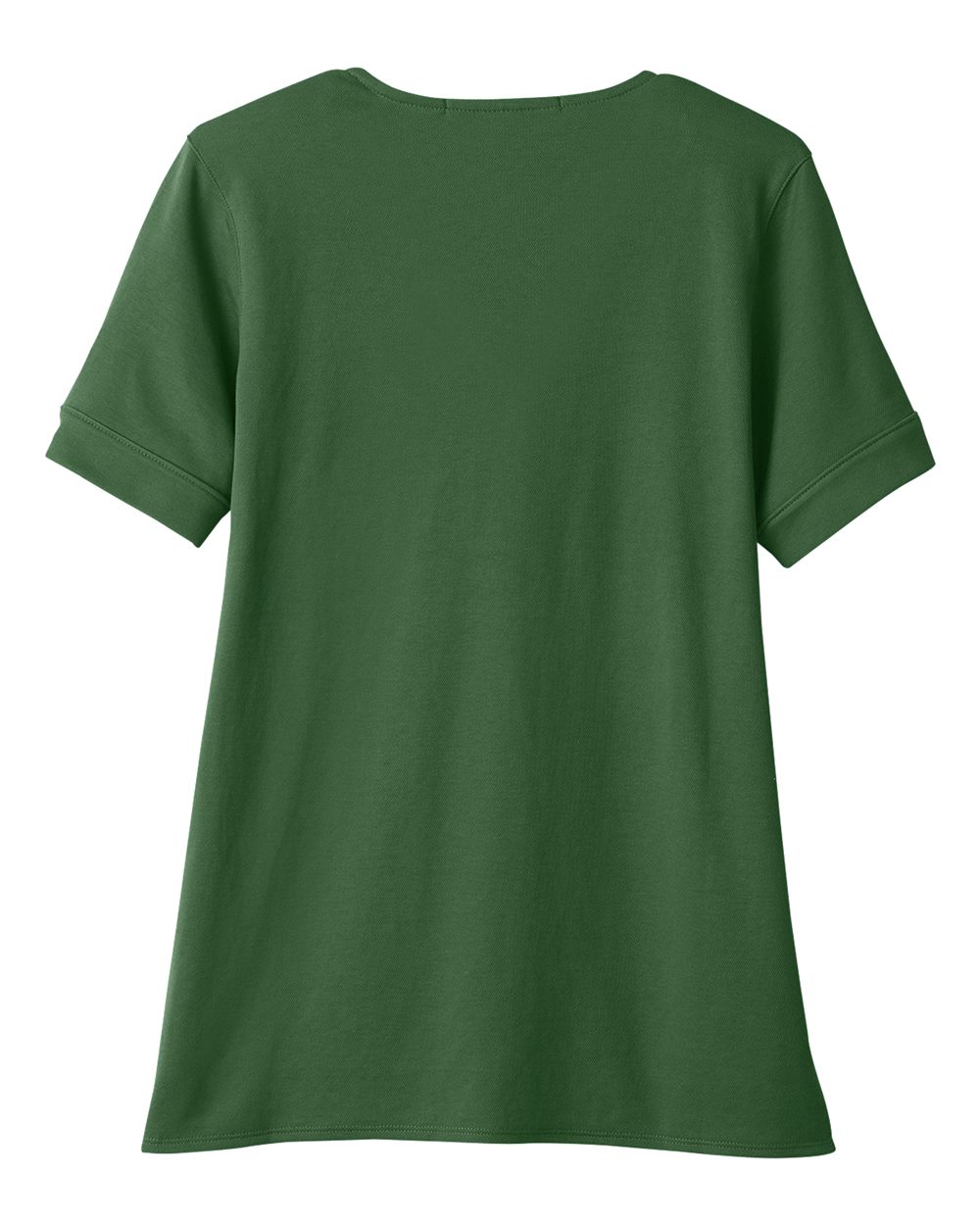 Women's CrownLux Performance® Plaited Rolled Sleeve Shirt - Back - B641B2542 - Forest
