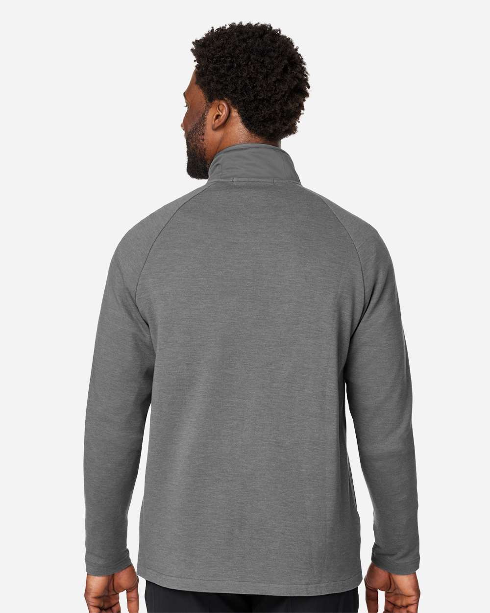 Men's New Classics® Charleston Hybrid Jacket - OnModelBack - B697B2133 - Graphite Melange/ Graphite