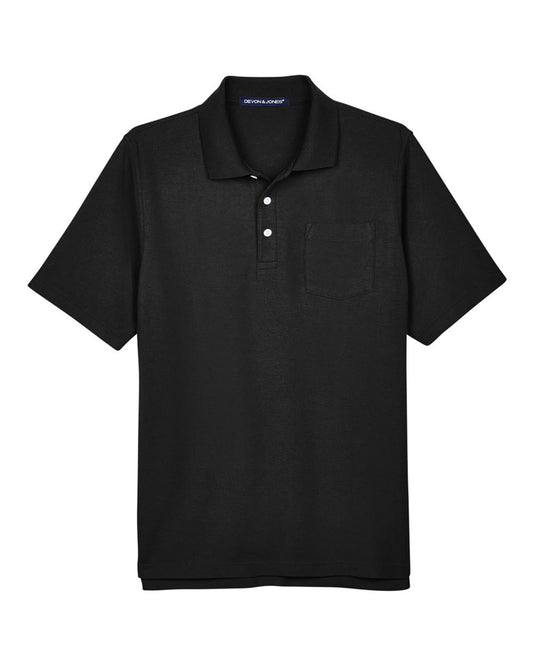 Men's DRYTEC20™ Performance Pocket Polo - Front - B627B2503 - Black