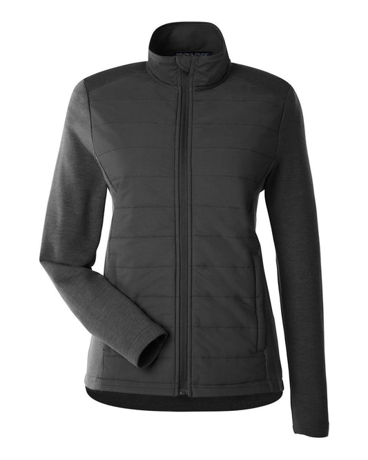 Women's New Classics® Charleston Hybrid Jacket - Front - B698B2502 - Black/ Melange Black