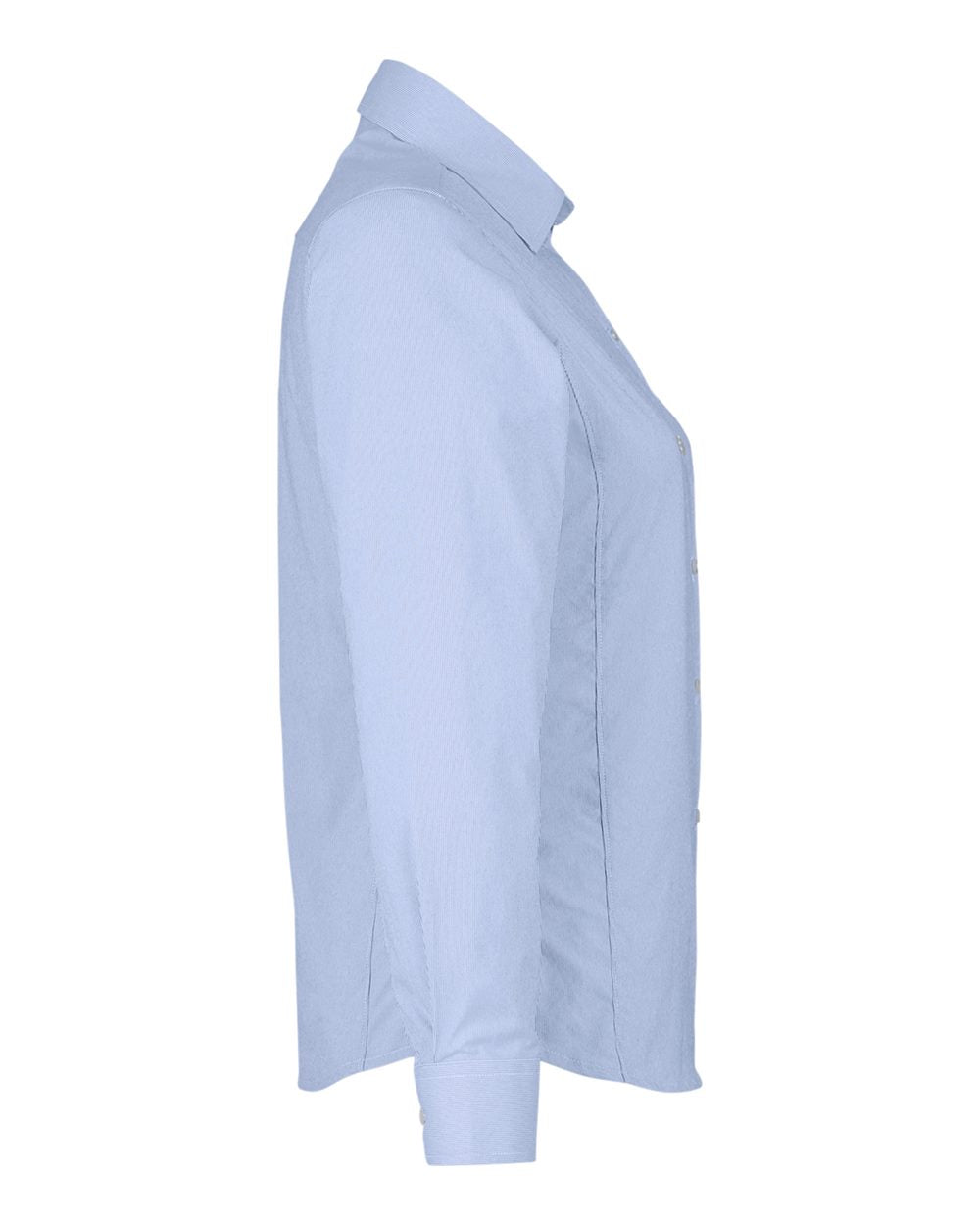 Women's CrownLux Performance® Microstripe Dress Shirt - DirectSide - B686B2252 - French Blue/ White
