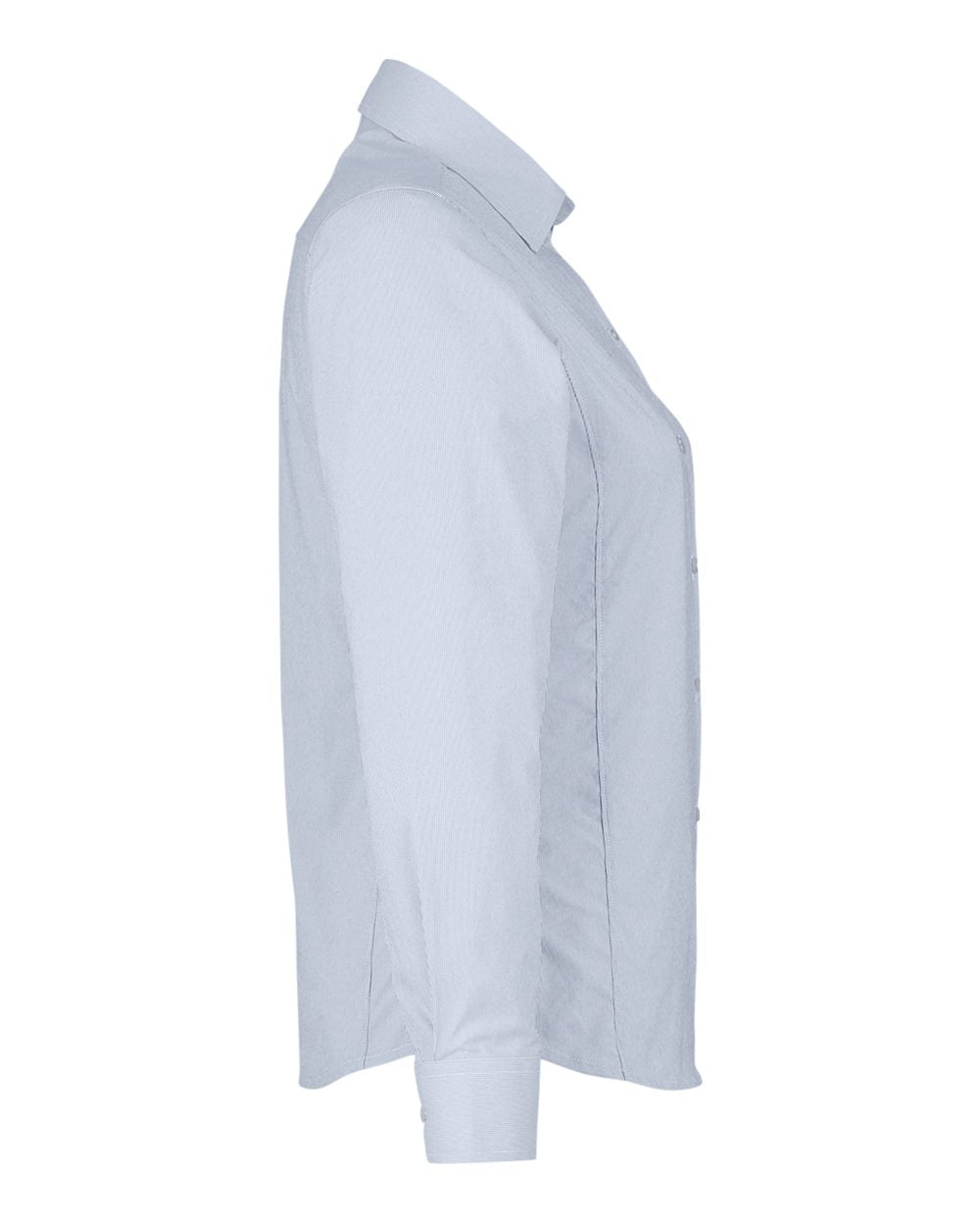 Women's CrownLux Performance® Microstripe Dress Shirt - DirectSide - B686B2652 - Navy/ White