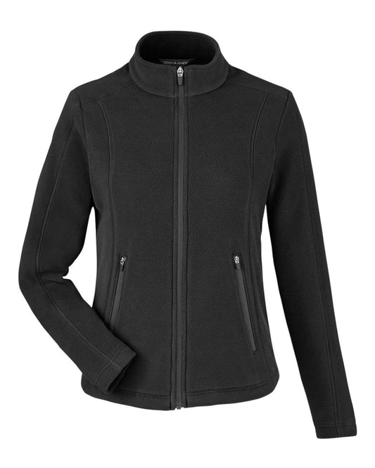 Women's CrownLux Performance® Fleece Full-Zip Jacket - Front - B706B2502 - Black