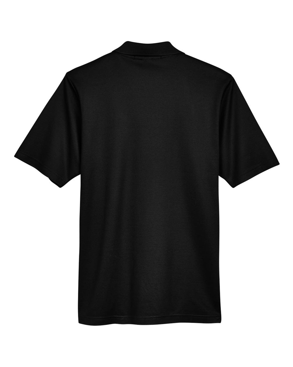 Men's Tall CrownLux Performance® Plaited Polo - Back - B639B2505 - Black