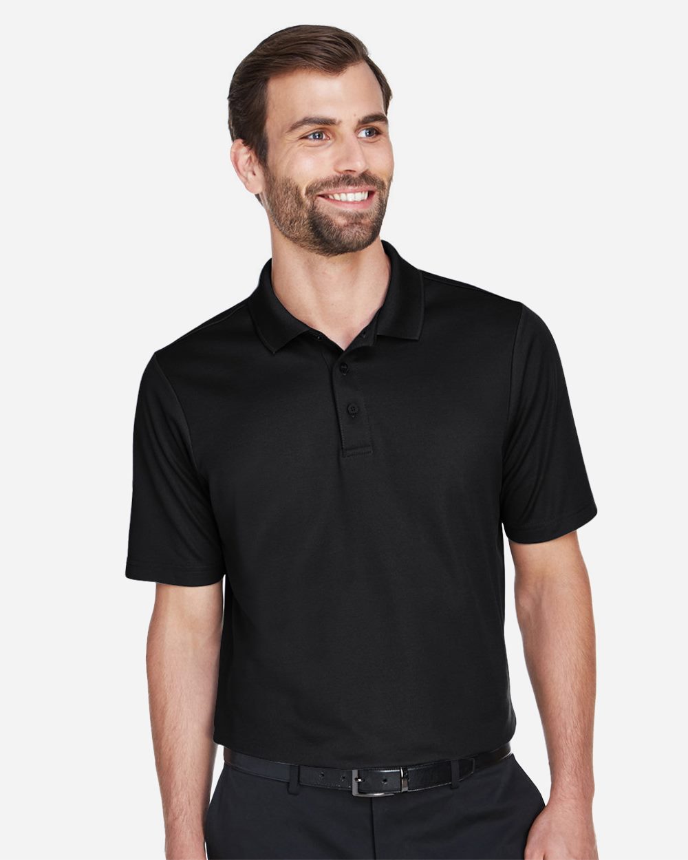Men's Tall CrownLux Performance® Plaited Polo - styleImage