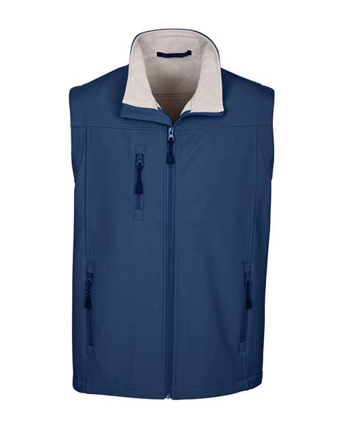 Unisex Soft Shell Vest - Front - B615B2652 - Navy
