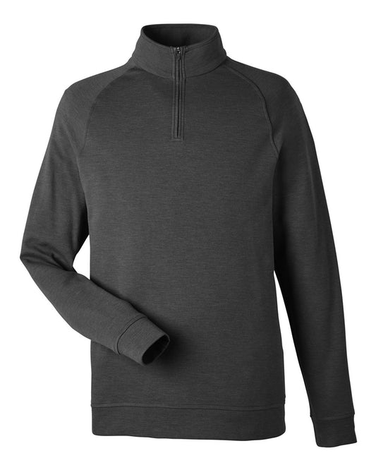 Men's New Classics® Charleston Quarter-Zip Pullover - Front - B664B2503 - Black Melange