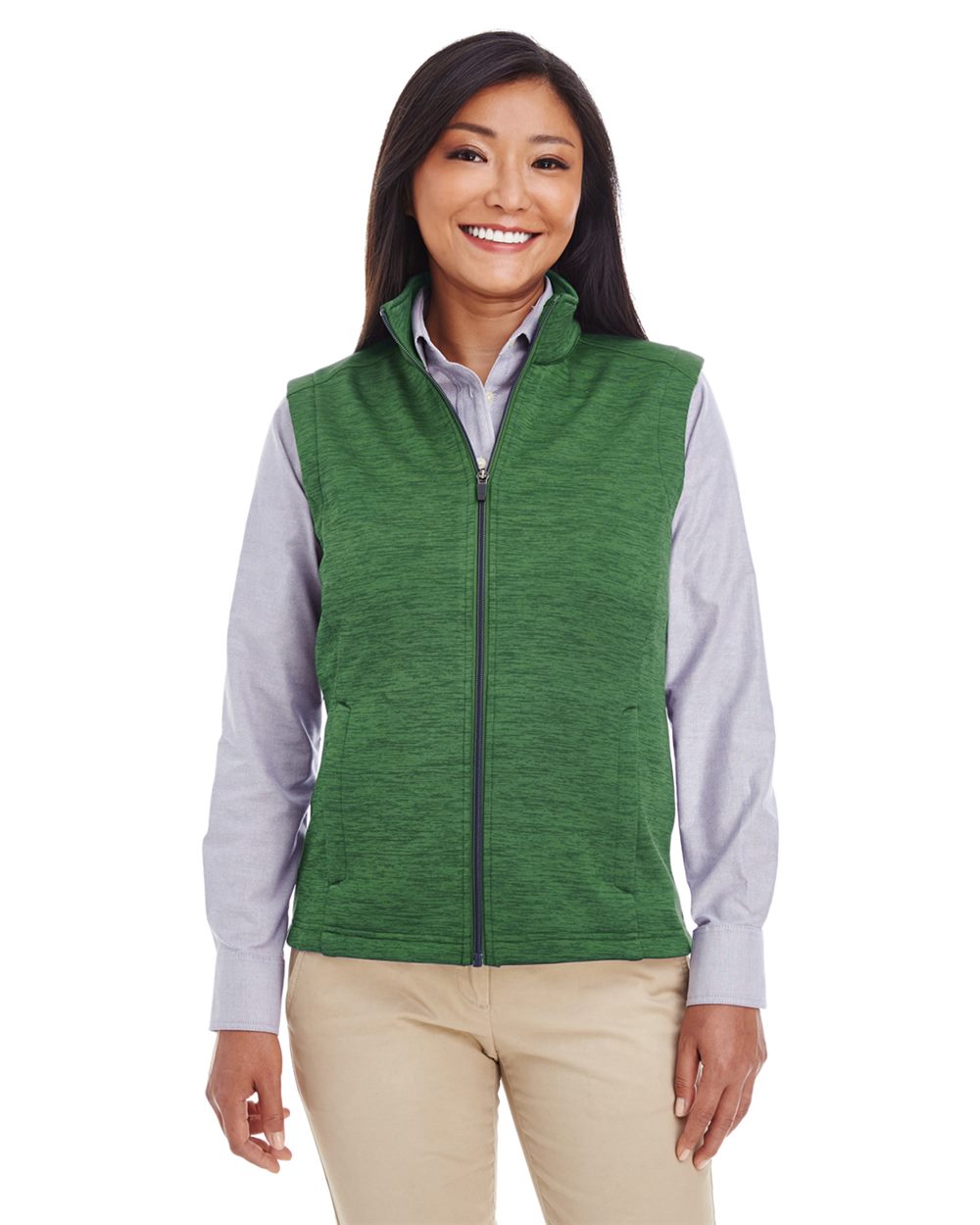 Women's Newbury Mélange Fleece Vest - styleImage