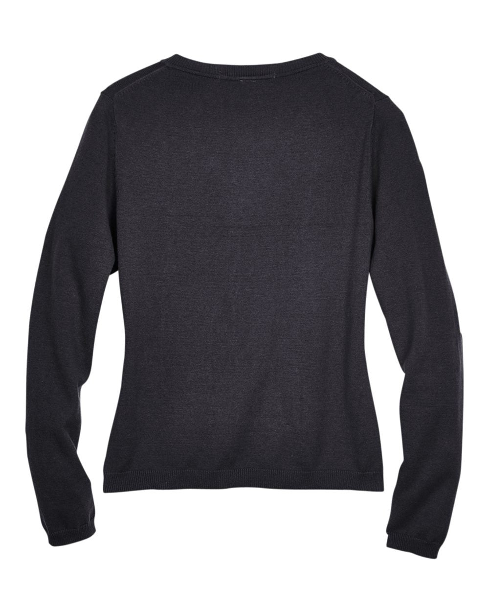 Women's V-Neck Sweater - Back - B806B2506 - Black