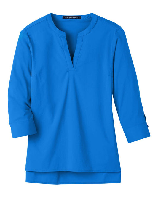 Women's CrownLux Performance™ Stretch Tunic - Front - B812B2254 - French Blue