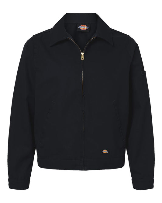 Men's Unlined Industrial Eisenhower Jacket - Front - B00930503 - Black