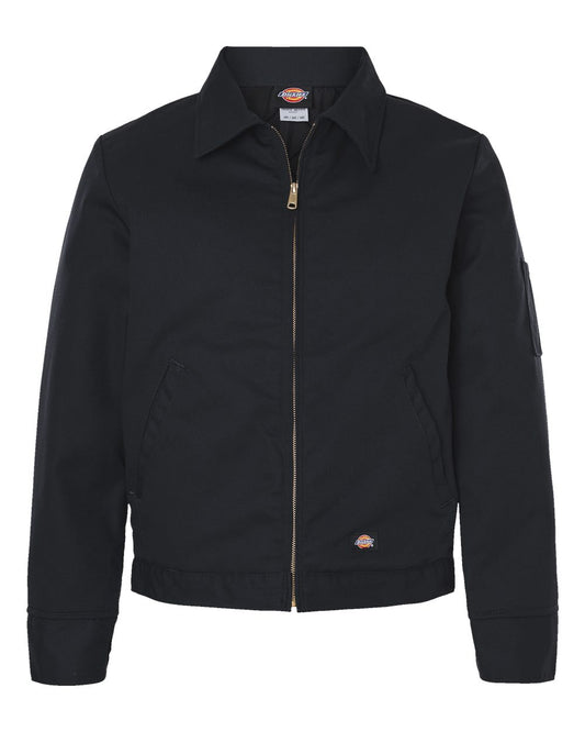 Unisex Insulated Industrial Eisenhower Jacket - Front - B22730503 - Black
