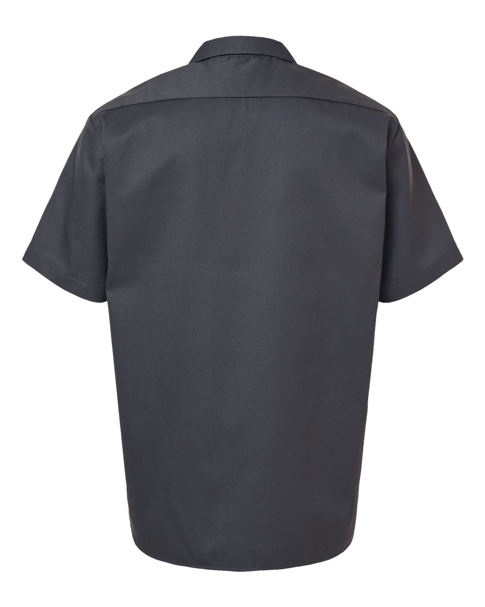 Men's Short Sleeve Work Shirt - Back - B61630093 - Charcoal