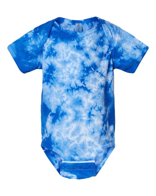 Infant Crystal Tie-Dyed Onesie - Front - B03914751 - Royal