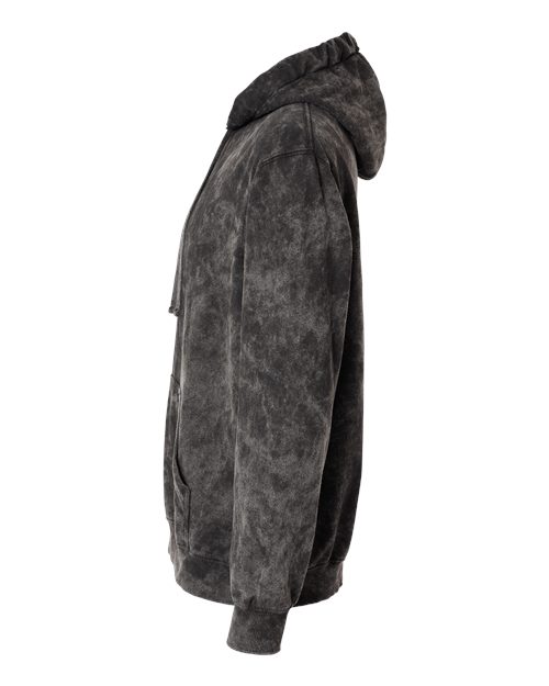 Premium Fleece Mineral Wash Hooded Sweatshirt - DirectSide - B04414503 - Black Mineral Wash