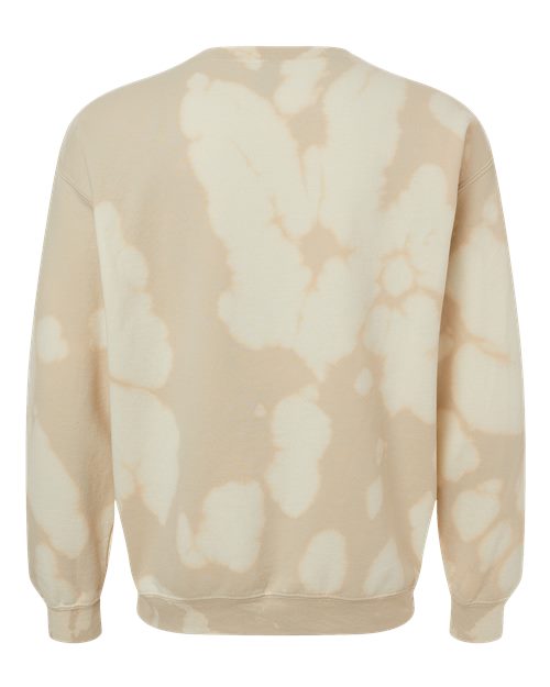 Essential Fleece Bleach Wash Crewneck Sweatshirt - Back - B06914243 - Sand Gobi