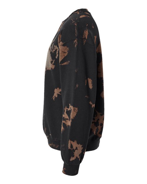 Essential Fleece Bleach Wash Crewneck Sweatshirt - DirectSide - B06914103 - Gobi