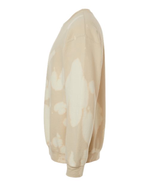 Essential Fleece Bleach Wash Crewneck Sweatshirt - DirectSide - B06914243 - Sand Gobi
