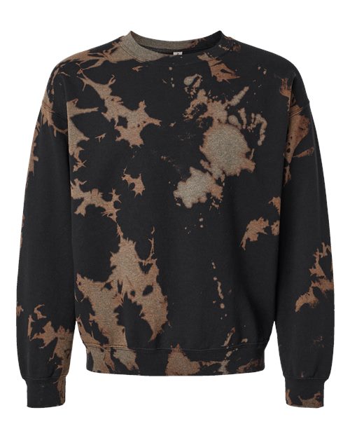 Essential Fleece Bleach Wash Crewneck Sweatshirt - Front - B06914103 - Gobi