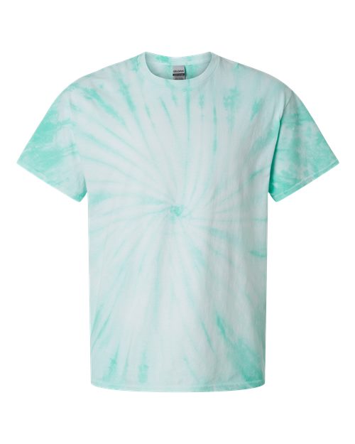 Cyclone Pinwheel Tie-Dyed T-Shirt - Front - B06414193 - Mint