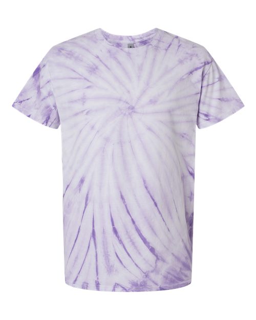 Cyclone Pinwheel Tie-Dyed T-Shirt - Front - B06414216 - Lavender