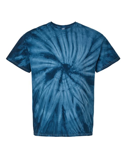 Cyclone Pinwheel Tie-Dyed T-Shirt - Front - B06414653 - Navy
