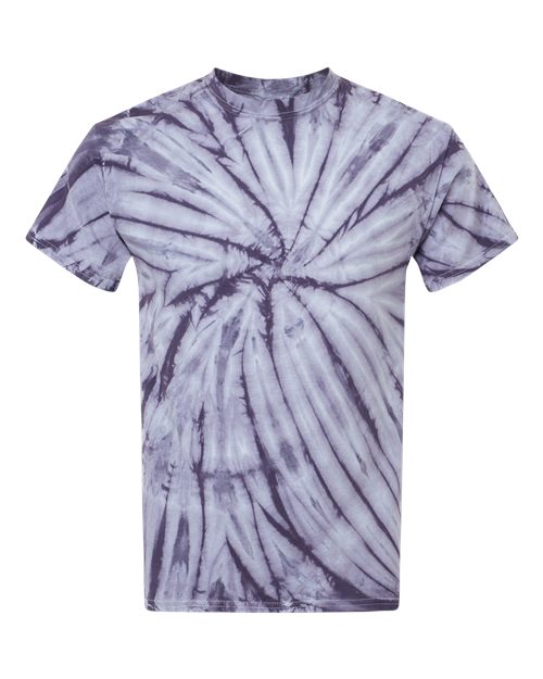 Cyclone Pinwheel Tie-Dyed T-Shirt - Front - B06414683 - Blackberry