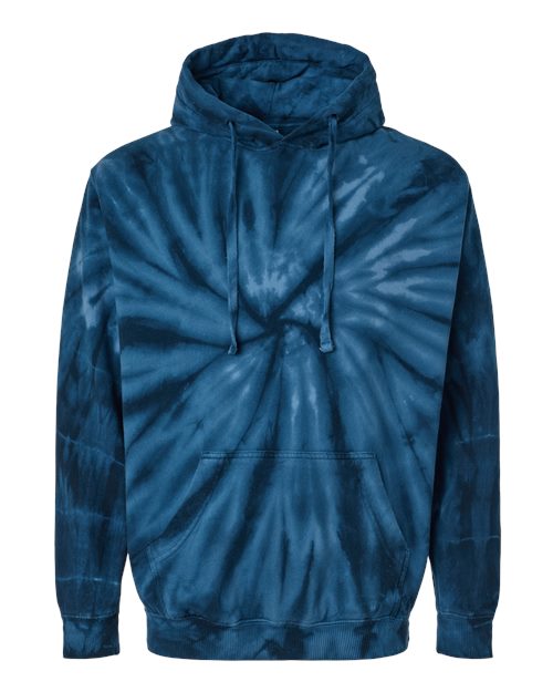 Cyclone Tie-Dyed Hooded Sweatshirt - Front - B82714653 - Navy