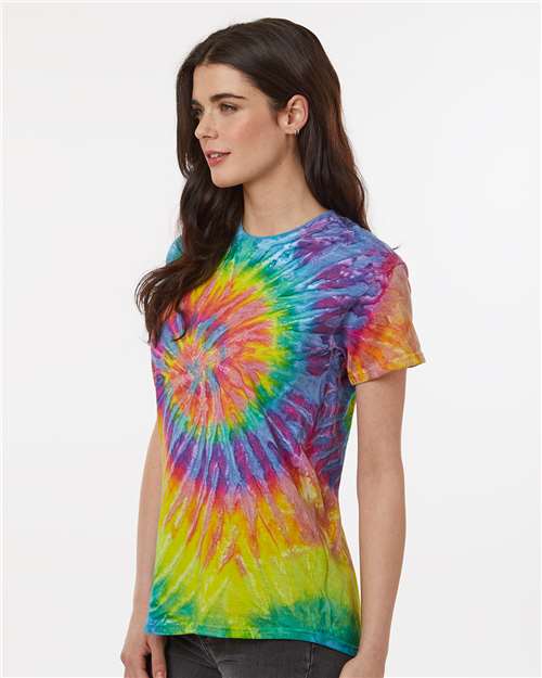 Ripple Tie-Dyed T-Shirt - OnModelSide - B82214203 - Pastel Ripple