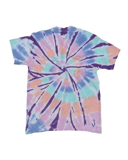Rainbow Cut-Spiral Tie-Dyed T-Shirt - Back - B00714938 - Mindfulness