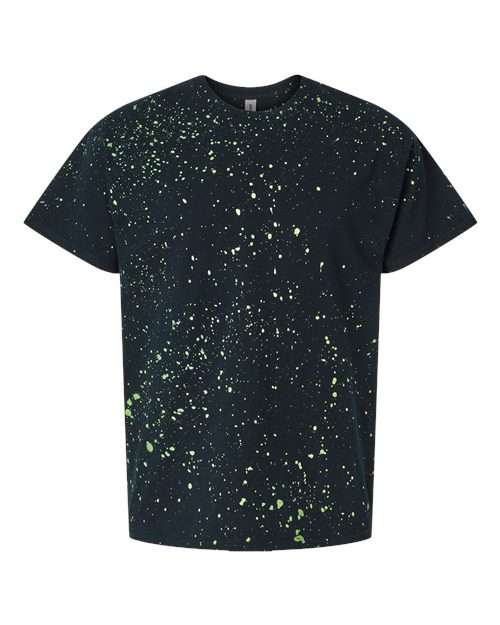 Glow in the Dark Tie-Dyed T-Shirt - Front - B80514983 - Space