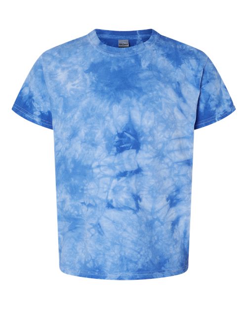 Youth Crystal Tie-Dyed T-Shirt - Front - B16714755 - Royal
