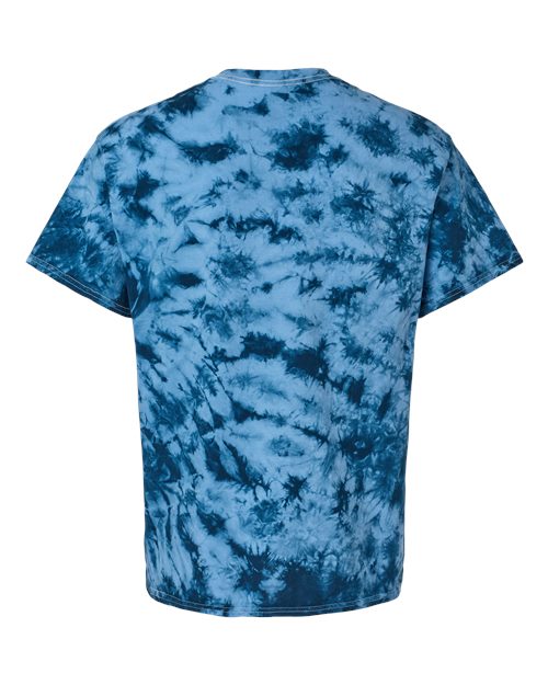 Crystal Tie-Dyed T-Shirt - Back - B16814243 - Navy/ Columbia