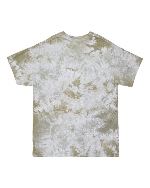 Crystal Tie-Dyed T-Shirt - Back - B16814523 - Olive Oil