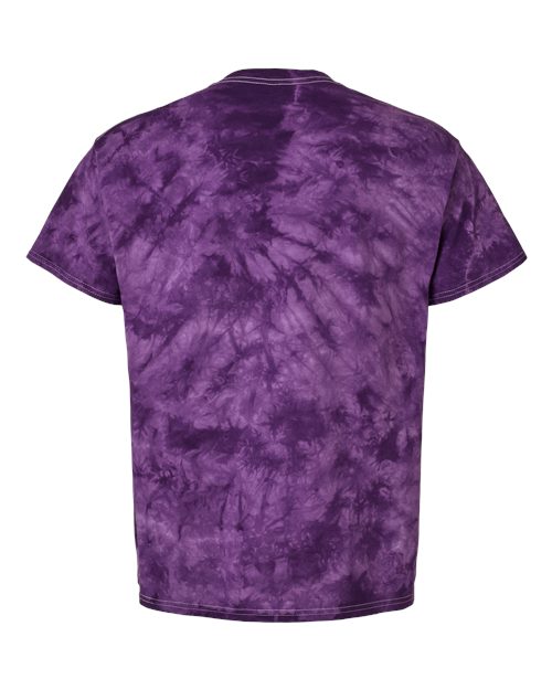 Crystal Tie-Dyed T-Shirt - Back - B16814673 - Purple