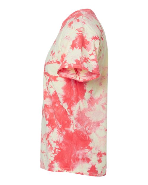 Crystal Tie-Dyed T-Shirt - DirectSide - B16814993 - Coral/ Soft Yellow