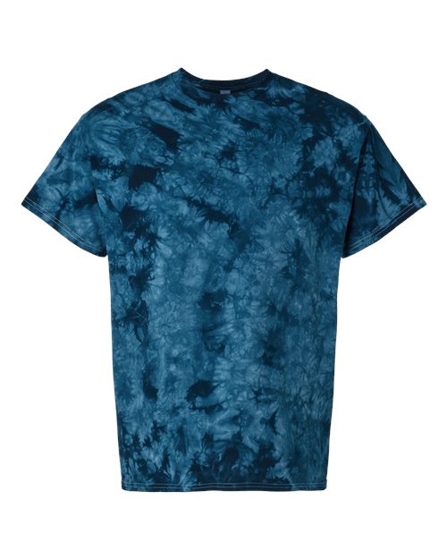 Crystal Tie-Dyed T-Shirt - Front - B16814653 - Navy