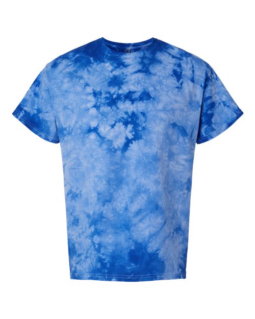 Crystal Tie-Dyed T-Shirt - Front - B16814758 - Royal