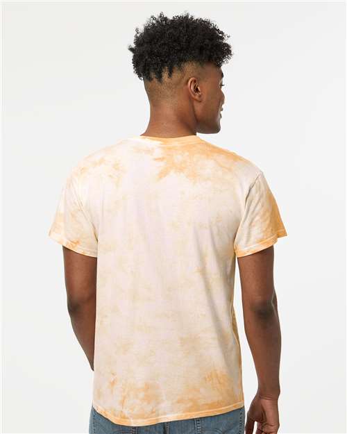 Crystal Tie-Dyed T-Shirt - OnModelBack - B16814133 - Tangerine