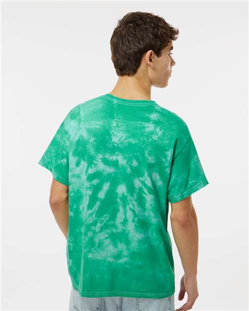 Crystal Tie-Dyed T-Shirt - OnModelBack - B16814155 - Emerald