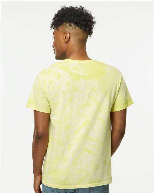 Crystal Tie-Dyed T-Shirt - OnModelBack - B16814183 - Citron