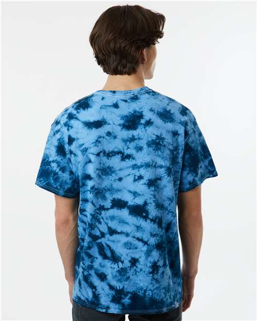 Crystal Tie-Dyed T-Shirt - OnModelBack - B16814243 - Navy/ Columbia
