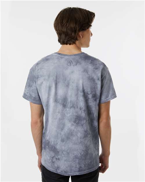 Crystal Tie-Dyed T-Shirt - OnModelBack - B16814357 - Silver