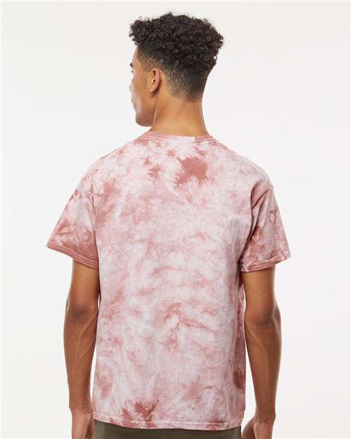 Crystal Tie-Dyed T-Shirt - OnModelBack - B16814553 - Copper