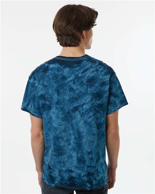 Crystal Tie-Dyed T-Shirt - OnModelBack - B16814653 - Navy